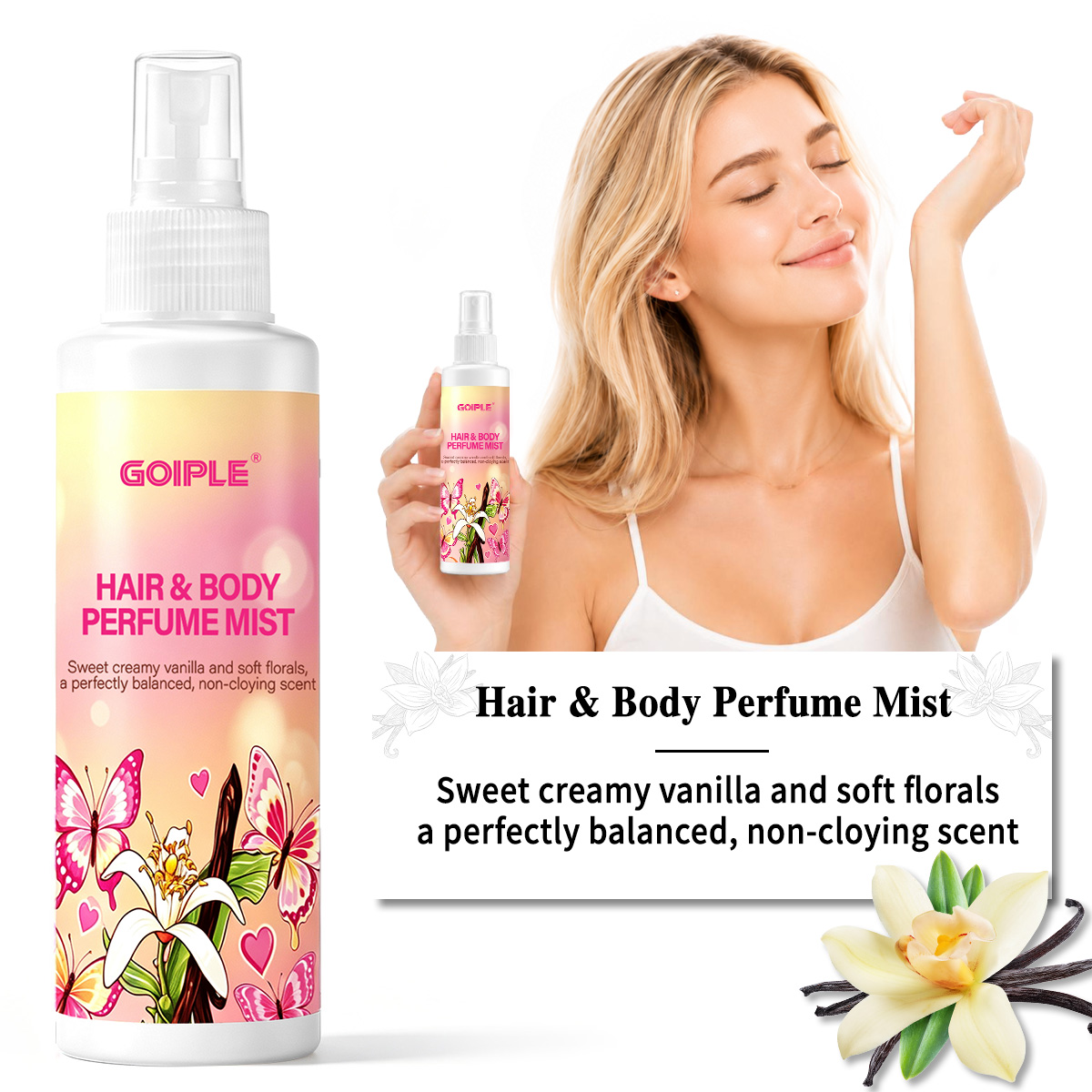 Perfume Fragrance Mist - Profumo per Capelli e Corpo, Spray