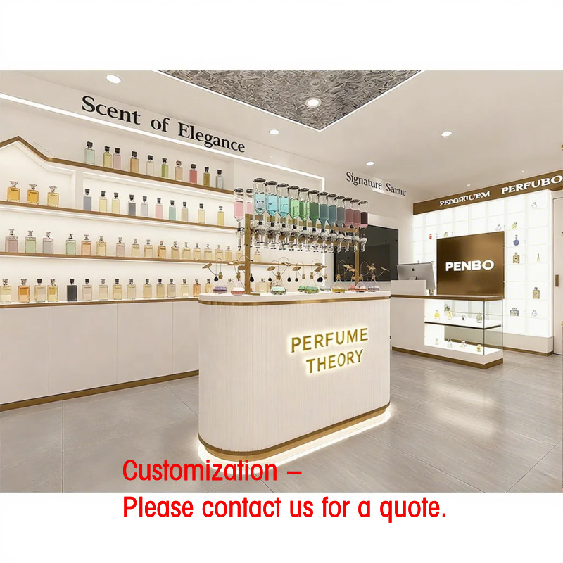 Perfume Fragrance Shop - Vetrina Illuminata Personalizzata per Esposizione Profumi,